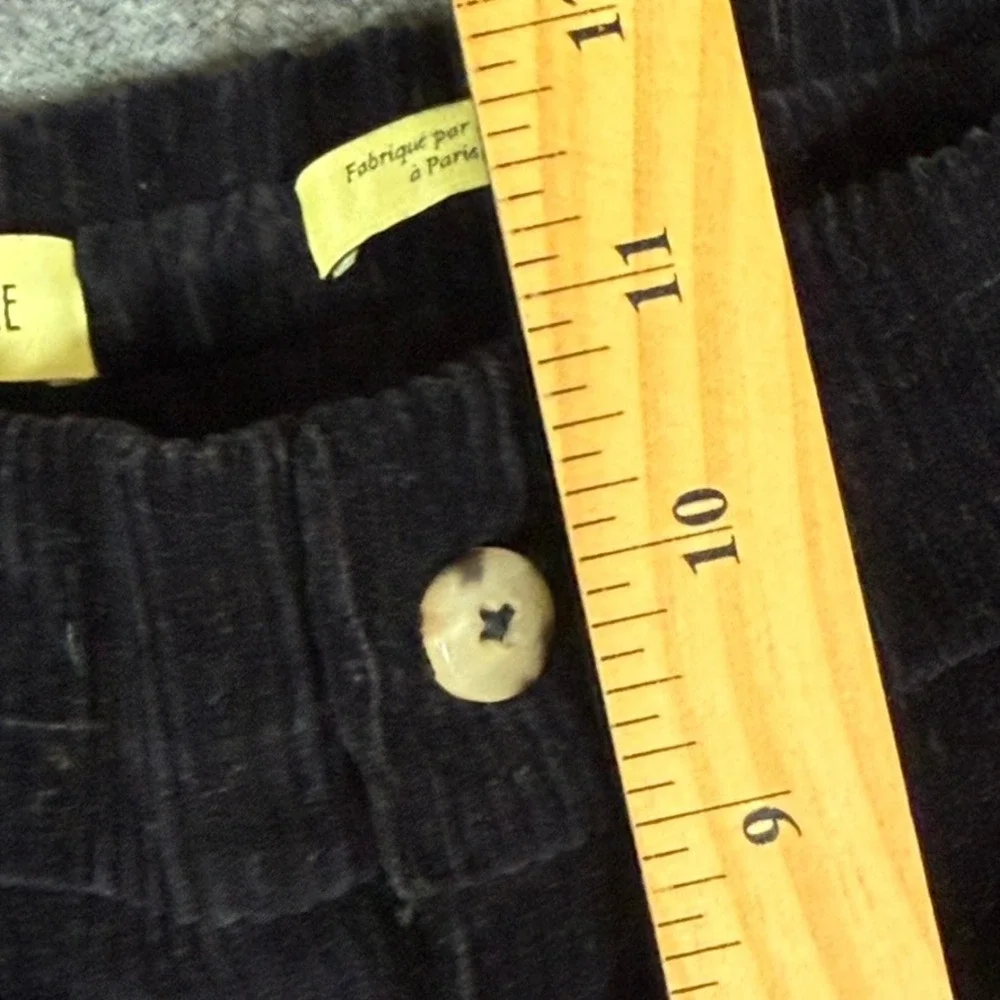 De Bonne Facture Navy Blue Corduroy Easy Trousers France Mens Size 46 US 32x30